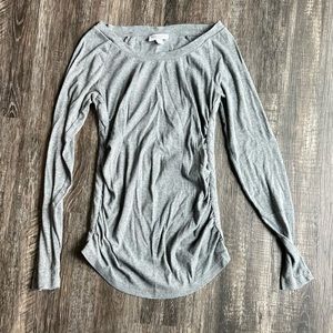 Liz Lange maternity shirt - long sleeve - grey